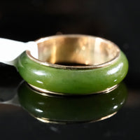 Sz9 14k Polar Jade Ring #2501-17