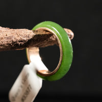 Sz5.5 14k Polar Jade Ring #2501-19