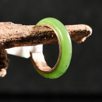 Sz5.5 14k Polar Jade Ring #2501-19