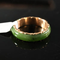 Sz9 14k Polar Jade Ring #2501-18