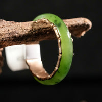 Sz9 14k Polar Jade Ring #2501-18