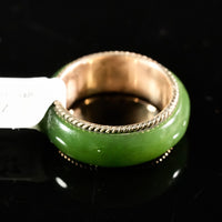 Sz 5 14k Polar Jade Ring #2502-24