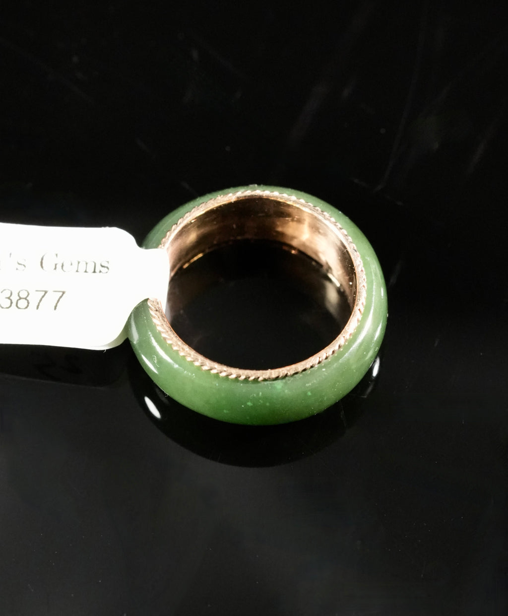 Sz6 14k Polar Jade Ring #2502-25