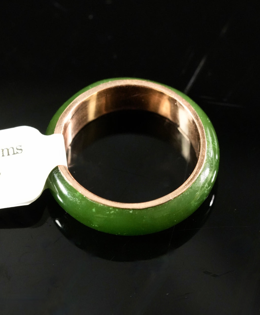 Sz7.5 14k Polar Jade Ring #2502-31