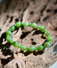 6" Polar Jade Grade Beaded Bracelet #2496