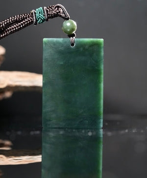 Jade Nothing Pendant Necklace #2284-4