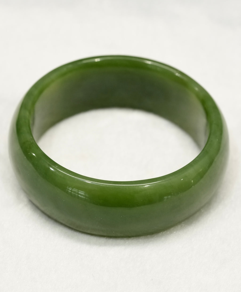 Wide Band Siberian Jade Bangle 62mm #2539