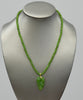 Siberian Jade Leaf Beaded Necklace #1666-2