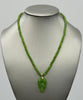 Siberian Jade Leaf Beaded Necklace #1666-2