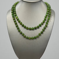 36" Polar Jade Beaded Necklace #2538