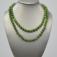 36" Polar Jade Beaded Necklace #2538