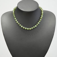 8mm Polar Jade Beaded Necklace #2530