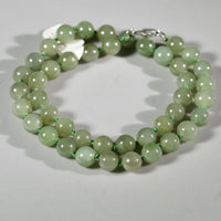 8mm Polar Jade Beaded Necklace #2530