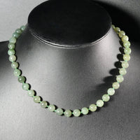 8mm Polar Jade Beaded Necklace #2530