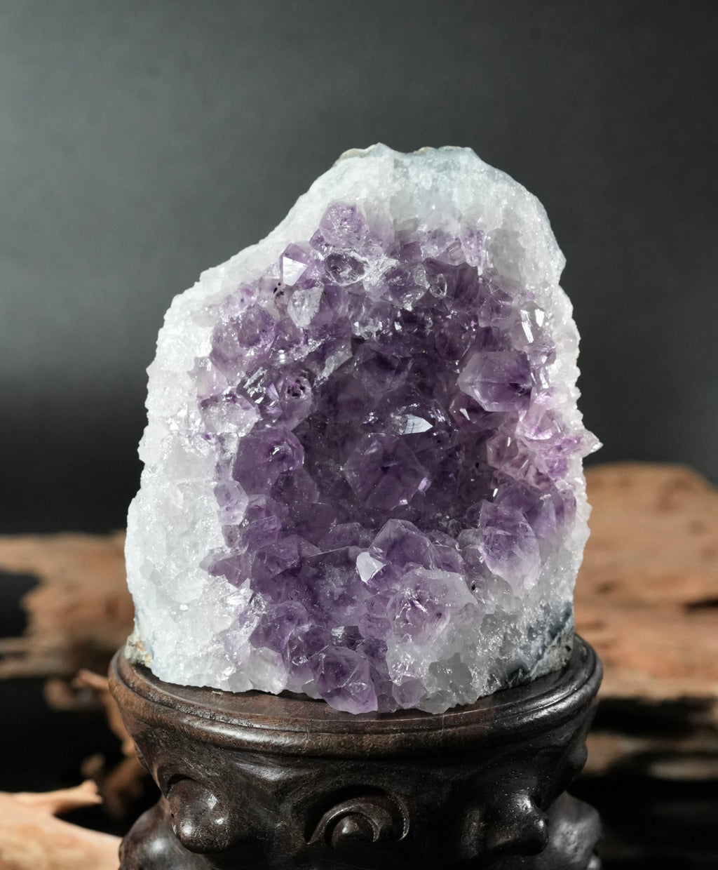 Amethyst Semi-Geode Base Cut (1.12 LB) #2604