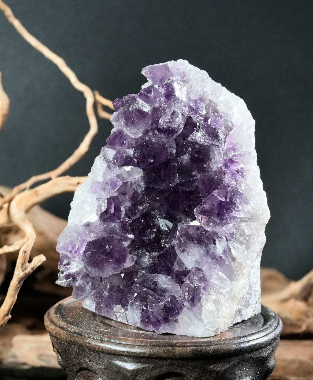 Amethyst Semi-Geode Base Cut (0.9 LB) #2605