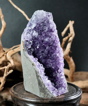 Amethyst Semi-Geode Base Cut (0.66 LB) #2603