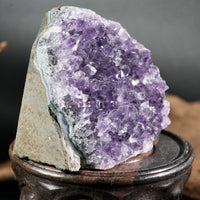 Amethyst Semi-Geode Base Cut (0.9 LB) #2608