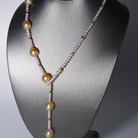 SALTSEA GOLD PEARL & FRESHWATER PEARL NECKLACE #1962