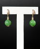 14k Siberian Jade Ball Earrings #2548