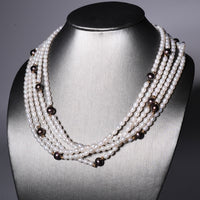 FRESHWATER ROW PEARL NECKLACE #1592