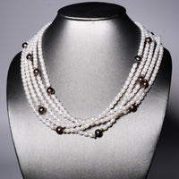 FRESHWATER ROW PEARL NECKLACE #1592