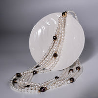 FRESHWATER ROW PEARL NECKLACE #1592