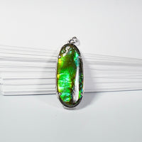 Long Oval Ammolite Pendant #1977