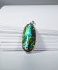 Long Oval Ammolite Pendant #1977