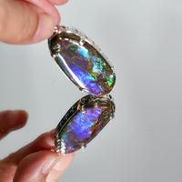 Long Oval Ammolite Pendant #1977