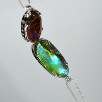 Long Oval Ammolite Pendant #1977