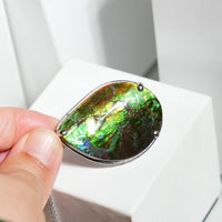 Waterdrop Ammolite Pendant #1980