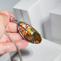 Freeform Ammolite Pendant #1981