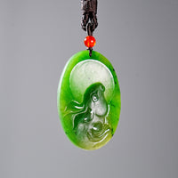 Canadian Jade Rabbit Pendant Necklace #2056