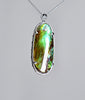 Long Oval Ammolite Pendant #1977