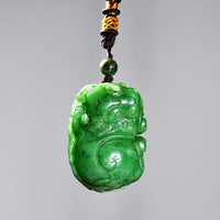 HAND CARVED OX JADE PENDANT #2014