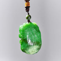 HAND CARVED OX JADE PENDANT #2014