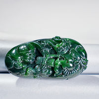 HAND CARVED JADE PENDANT #1771