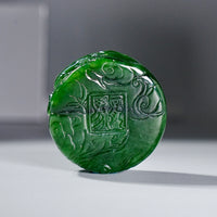 HAND CARVED HORSE JADE PENDANT #2020