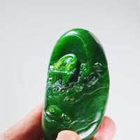 HAND CARVED JADE PENDANT #2021