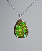 Freeform Ammolite Pendant #1996