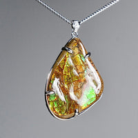 Freeform Ammolite Pendant #2000