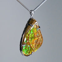 Freeform Ammolite Pendant #2000