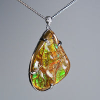 Freeform Ammolite Pendant #2000