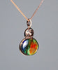 18k Ammolite Gourd Pendant #2077