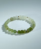 14k Gradient Green Jade Beaded Bracelet #1018