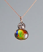 18k Ammolite Gourd Pendant #2053