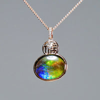 18k Ammolite Gourd Pendant #2075