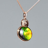 18k Ammolite Gourd Pendant #2075