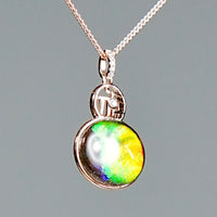 18k Ammolite Gourd Pendant #2075